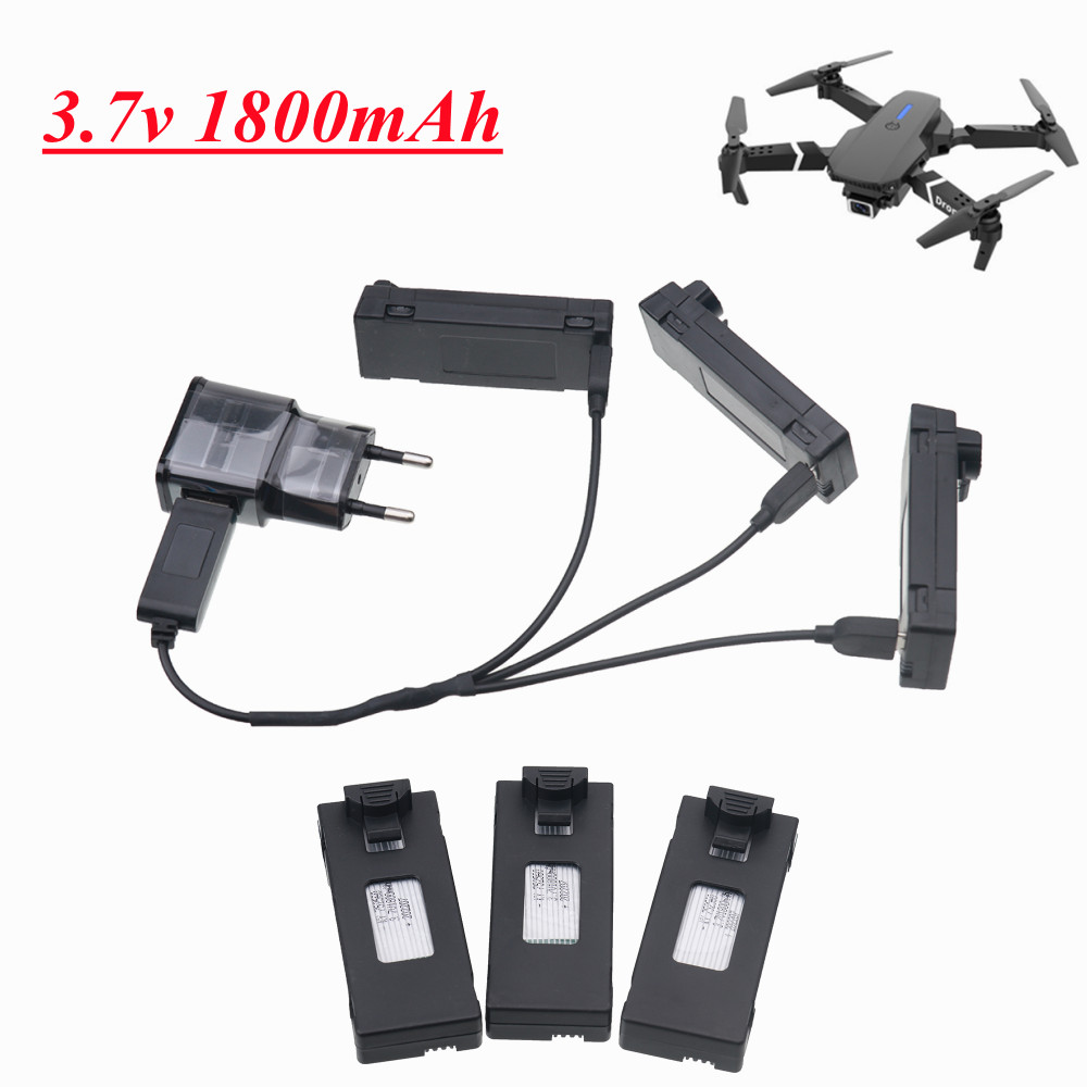แบตเตอรี่3.7V สำหรับ E88PRO E8 - Eachine Drone E58 บทวิจารณ์และราคา
